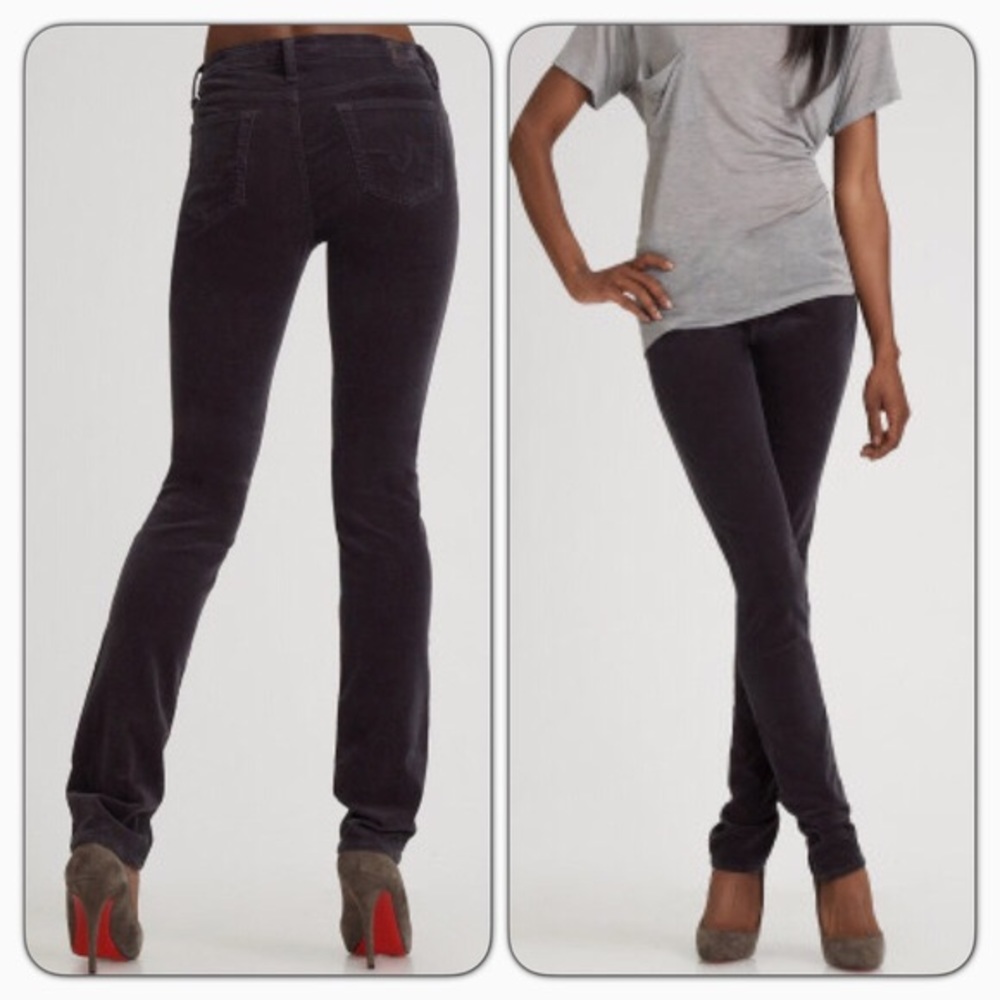 AG Premiere skinny straight gray corduroy size 31